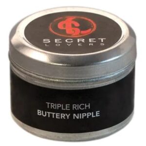 SECRET LOVERS BUTTERY NIPPLE MINI EDIBLE MASSAGE CANDLE 1OZ