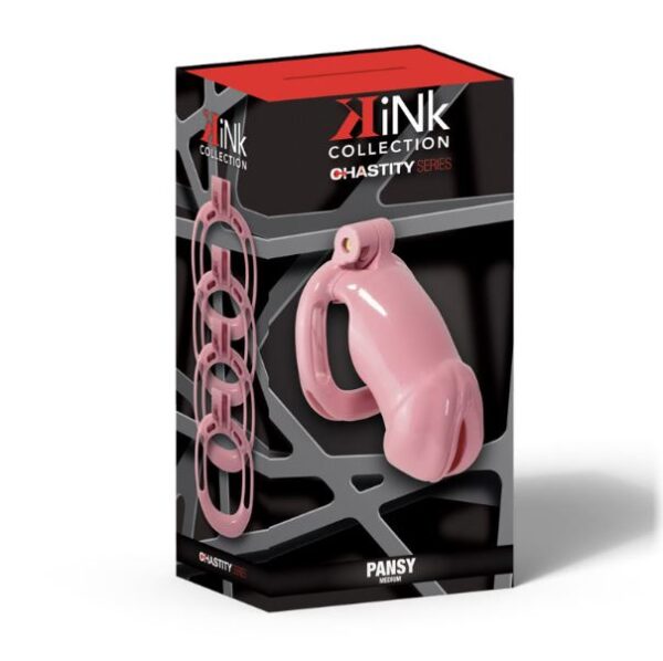 KINK CHASTITY PANSY COCK CAGE M PINK