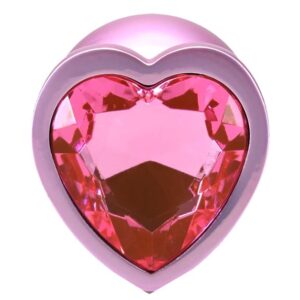 BOOTY BLING HEART DIAMOND JEW/ METAL PLUG M/PINK