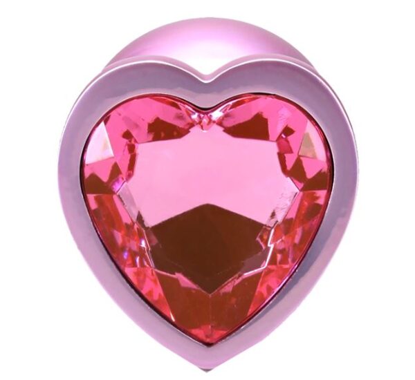 BOOTY BLING HEART DIAMOND JEW/ METAL PLUG M/PINK