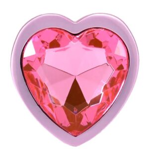 BOOTY BLING HEART DIAMOND JEW/ METAL PLUG S/PINK