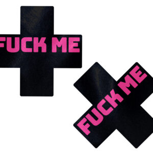 PASTEASE LIQUID BLACK CROSS PINK FUCK ME
