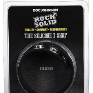 ROCK SOLID SILICONE 3 SNAP BLACK
