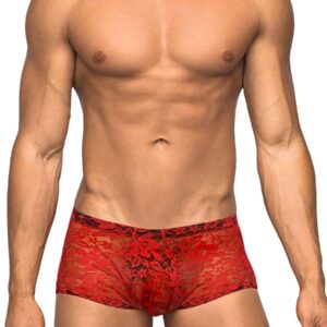 MINI SHORT STRETCH LACE XL RED