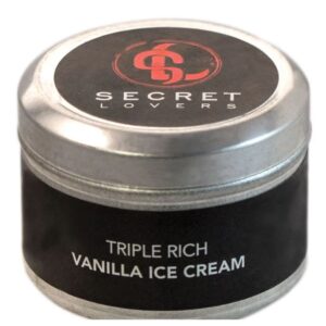 SECRET LOVERS VANILLA ICE CREAM MINI EDIBLE MASSAGE CANDLE 1OZ