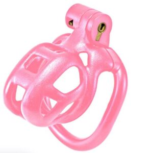 KINK CHASTITY SERIES LOCKING COCK CAGE XS PINK