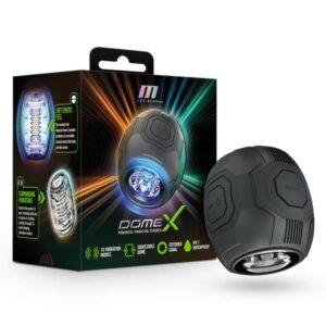 M FOR MEN DOME X VIBRATING MASTURBATOR BLACK