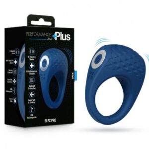 PERFORMANCE PLUS FLEX PRO VIBRATING COCK RING BLUE
