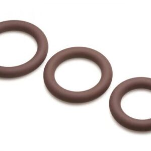 JOCK DISCREET SILICONE COCK RING SET DARK