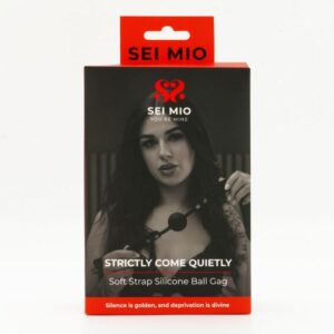 SEI MIO STRICTLY COME QUIETLY SOFT STRAP SILICONE BALL GAG