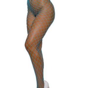 PANTYHOSE FENCE NET NEON BLUE OS