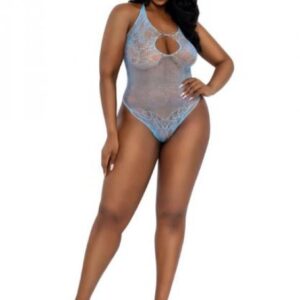 DREAMGIRL PLUS ASHLEY TEDDY ARCTIC BLUE OSQ
