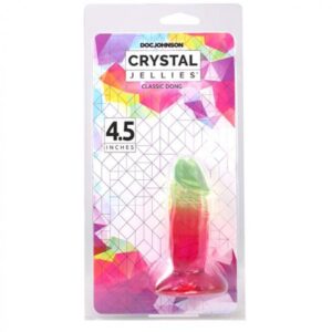 CRYSTAL JELLIES 4.5 IN DONG RAINBOW
