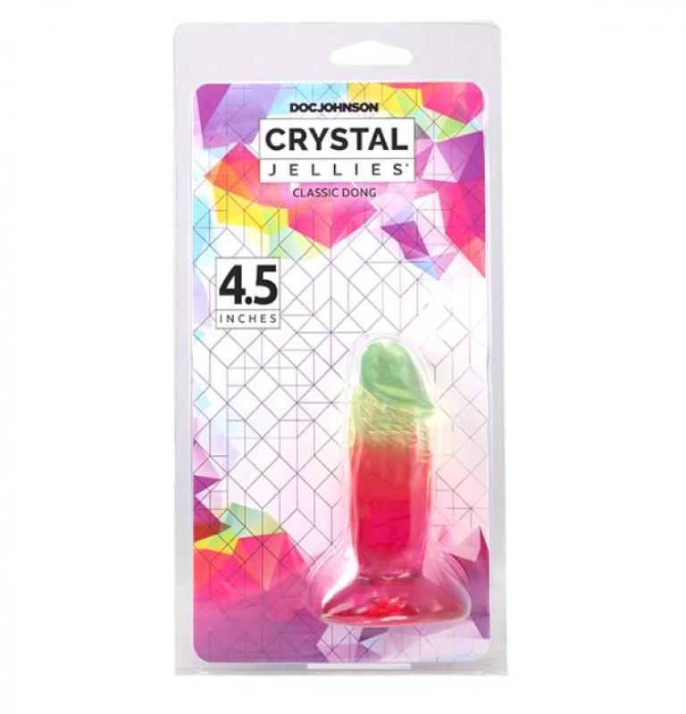CRYSTAL JELLIES 4.5 IN DONG RAINBOW