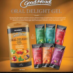 GOODHEAD WARMING ORAL DELIGHT GEL 6 PACK
