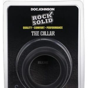 ROCK SOLID COLLAR LARGE BLACK