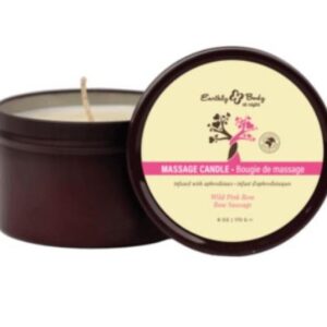 EARTHLY BODY AT NIGHT CANDLE APHRODISIAC WILD PINK ROSE 6OZ