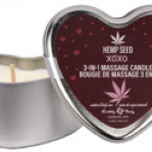 HEMP SEED 3 N 1 VALENTINE 2026 HEART MASSAGE CANDLE XOXO 4.7 OZ