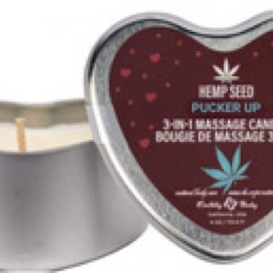 HEMP SEED 3 N 1 VALENTINE 2026 HEART MASSAGE CANDLE PUCKER 4.7 OZ