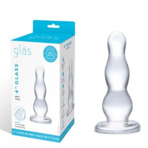 GLASS BUTT PLUG 4 "
