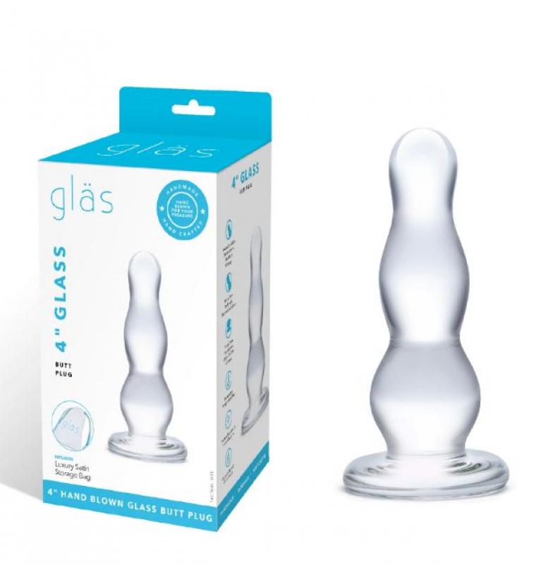 GLASS BUTT PLUG 4 "