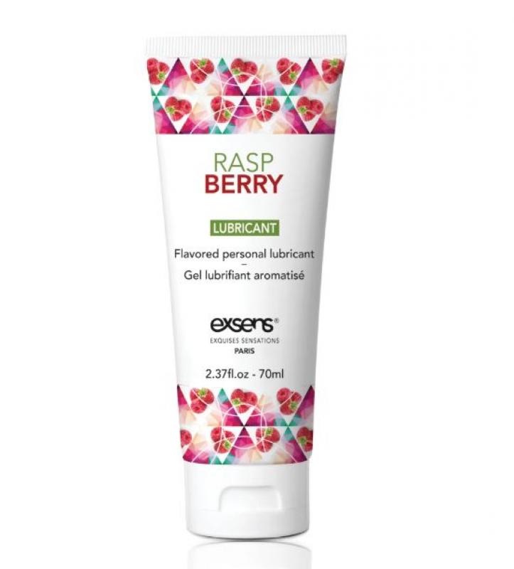 EXSENS FLAVORED LUBE RASPBERRY WATER BASED 70ML