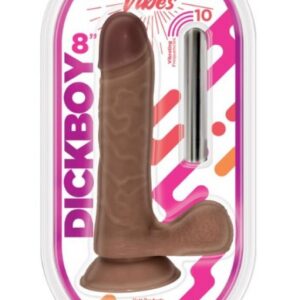 DICKBOY VIBES CHOCOLATE LOVERS 8 IN RECHARGEABLE BULLET