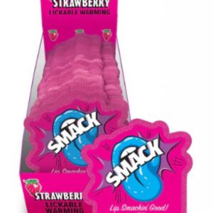 SMACK LICKABLE MASSAGE OIL 36 PC DISPLAY STRAWBERRY