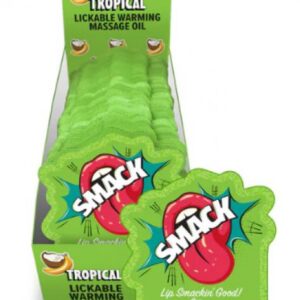 SMACK LICKABLE MASSAGE OIL 36 PC DISPLAY TROPICAL