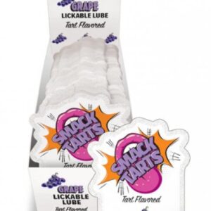 SMACK TARTS LICKABLE MASSAGE OIL 36 PC DISPLAY SOUR GRAPE