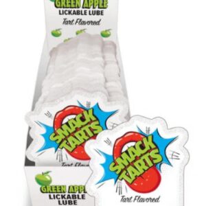 SMACK TARTS LICKABLE MASSAGE OIL 36 PC DISPLAY SOUR GREEN APPLE