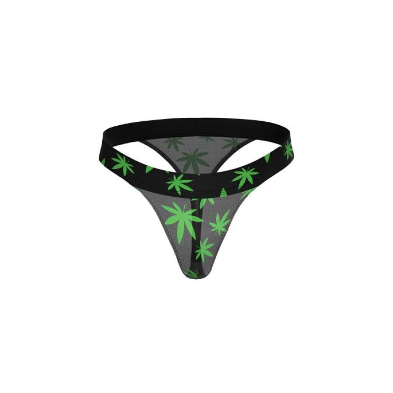 HAZY DAYZ MICRO THONG POTLEAF L/XL
