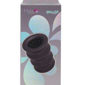 ELI LIQUID SILICONE STROKER 4IN BLACK