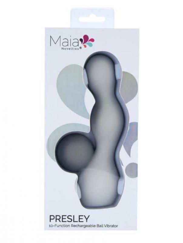PRESLEY GREY BALL VIBRATOR GREY/ BLACK
