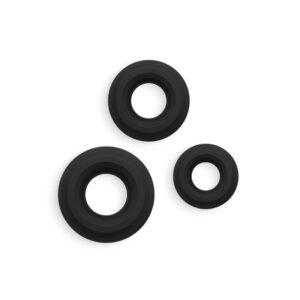 RENEGADE 3PC FIREMAN RINGS BLACK