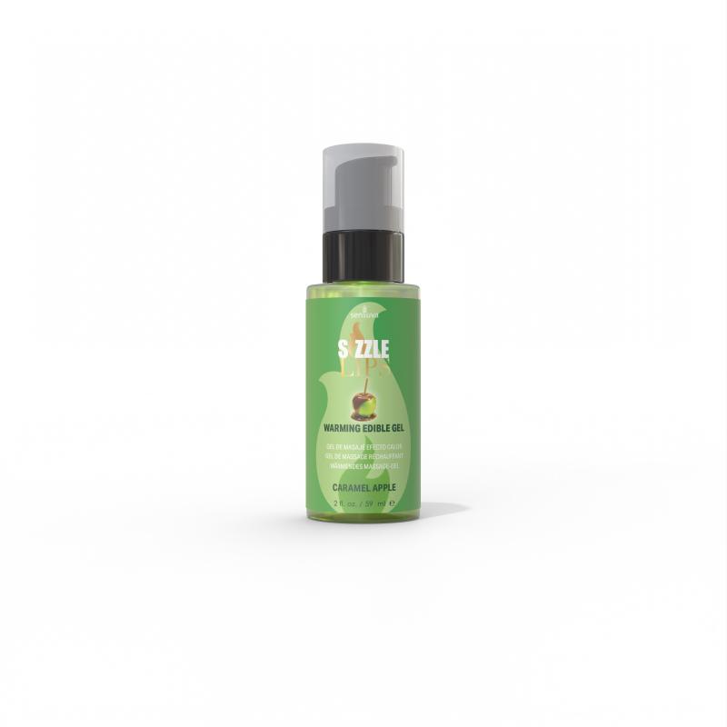 SIZZLE LIPS WARMING GEL CARAMEL APPLE 2 OZ