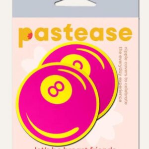 PASTEASE NEON PINK & YELLOW 8 BALL PETAL BREAST PASTIES