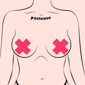 PASTEASE PLUS X GLOW IN THE DARK NEON PINK CROSS