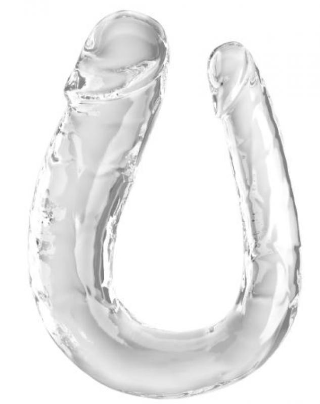 KING COCK 18 IN DOUBLE DILDO CLEAR