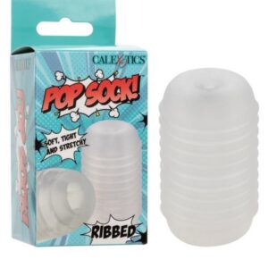 POP SOCK! RIBBED CLEAR