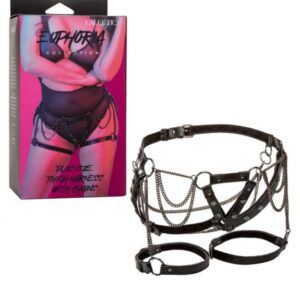 EUPHORIA THIGH HARNESS W/ CHAINS PLUS SIZE