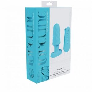 LOVELINE VELVET REMOTE CONTROL VIBRATING BLUE