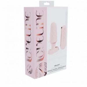 LOVELINE VELVET REMOTE CONTROL VIBRATING PINK