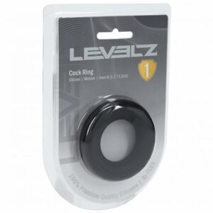LEVELZ LIQUID SILICONE COCK RING M BLK