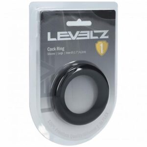 LEVELZ LIQUID SILICONE COCK RING L BLACK