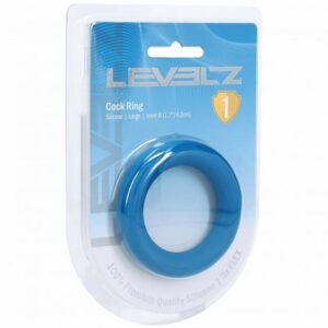 LEVELZ LIQUID SILICONE COCK RING L TEAL