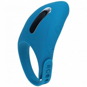 LEVELZ ADJUSTABLE VIBRATING COCK RING TEAL