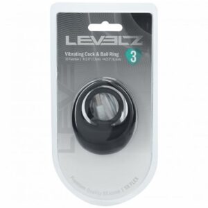 LEVELZ VIBRATING LIQUID COCK & BALL RING BLACK