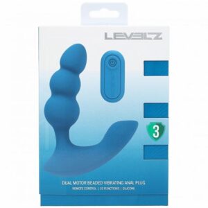 LEVELZ DUAL MOTOR REMOTE SILICONE PROSTATE STIMULATOR TEAL