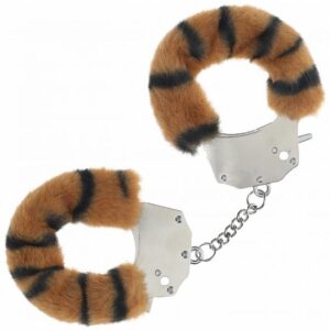 OUCH! HEAVY DUTY FLUFFY HANDCUFFS TIGER